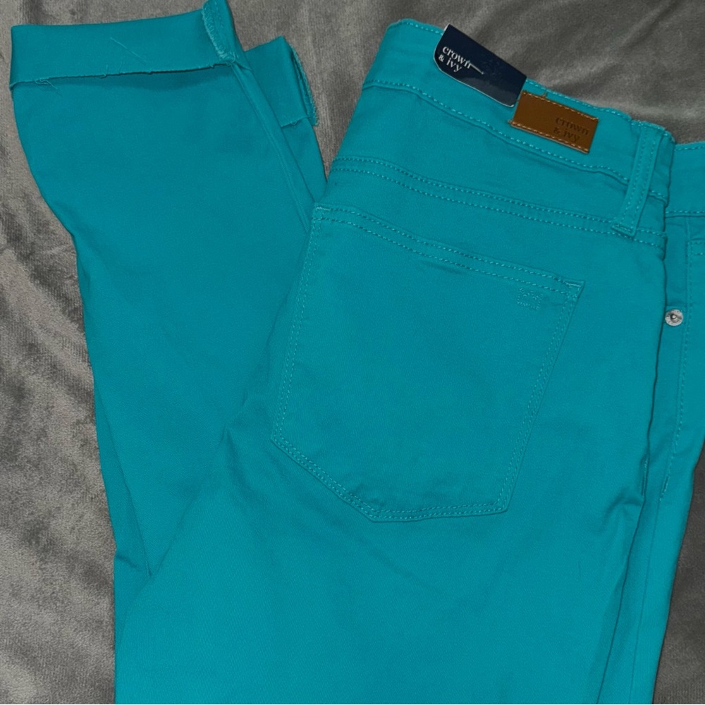 π¦Crown & Ivy Twill Cropped Jeans - Picture 7 of 7